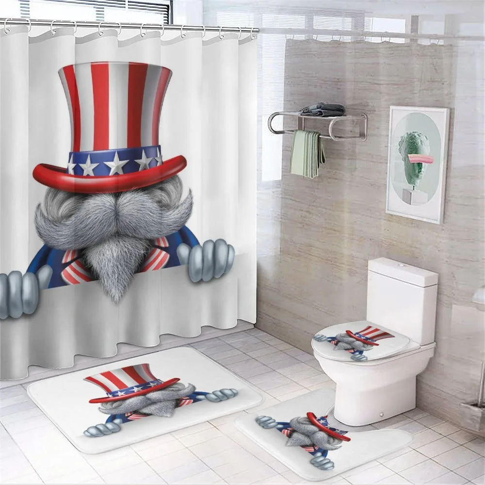 Uncle Sam Hat — 4-Piece Bathroom Set preview