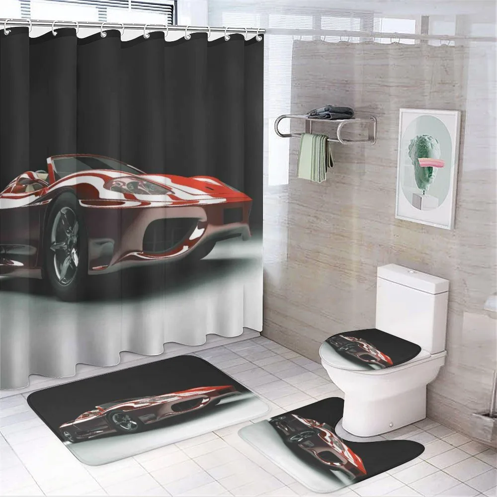 Automotive Industry Theme — 4-Piece Bathroom Set preview