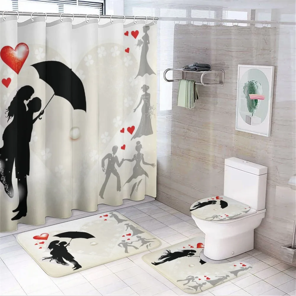 Couple Love Romance — 4-Piece Bathroom Set preview