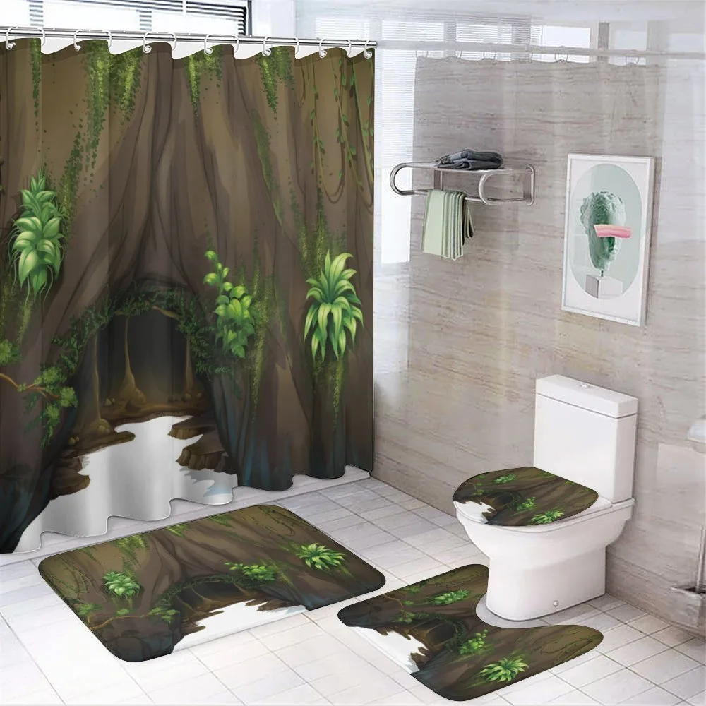Fantasy Tree Cave Moss — 4-Piece Bathroom Set preview