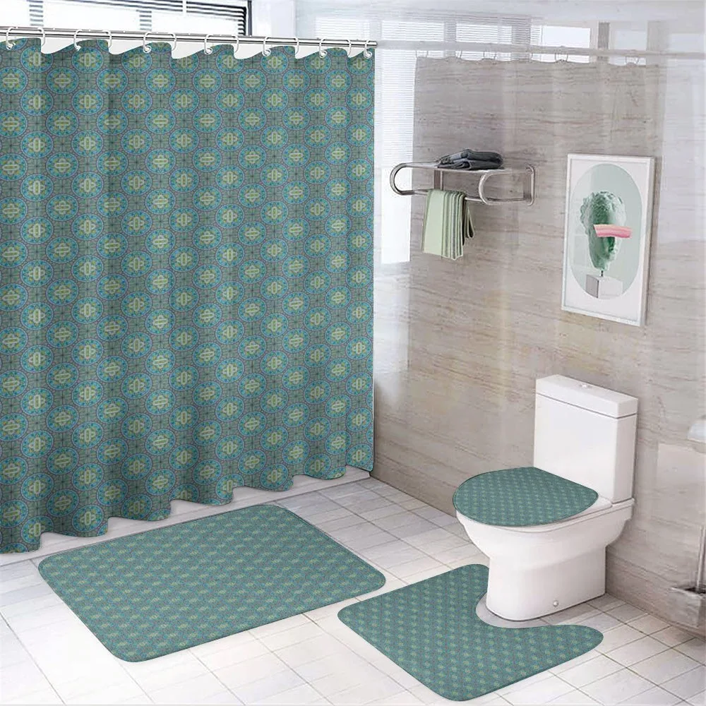 Mystical Ornament Tile — 4-Piece Bathroom Set preview