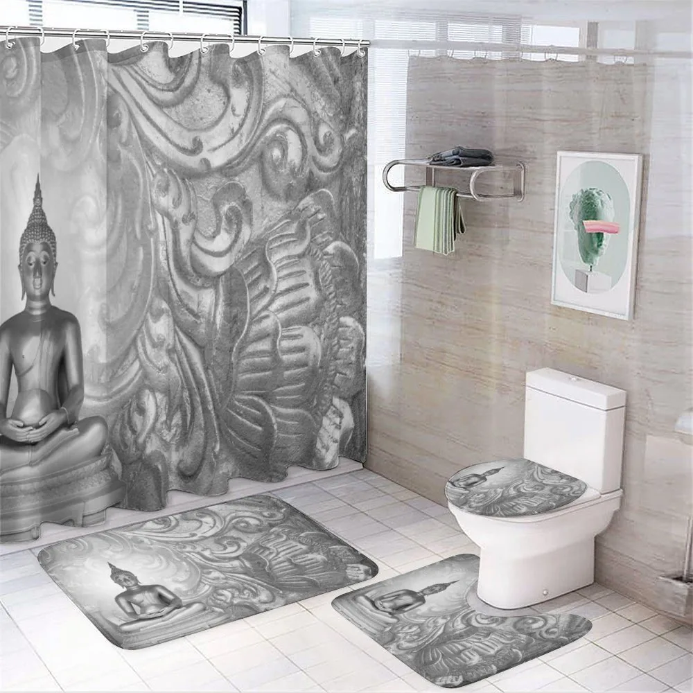 Ornamental Old Ancient — 4-Piece Bathroom Set preview