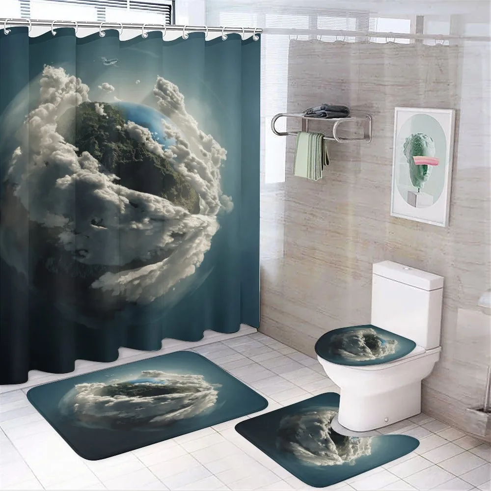 Planet Majestic Clouds — 4-Piece Bathroom Set preview