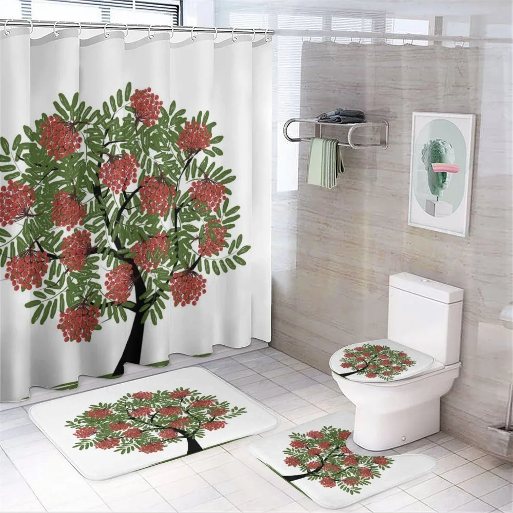 Tree Full of Fruits Art — 4-Piece Bathroom Set preview