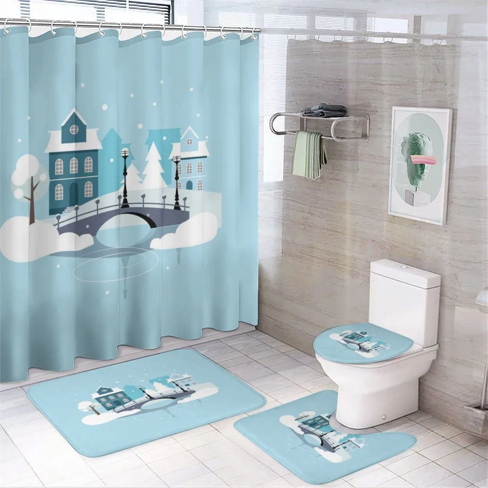 Winter Season Composition — 4-Piece Bathroom Set preview
