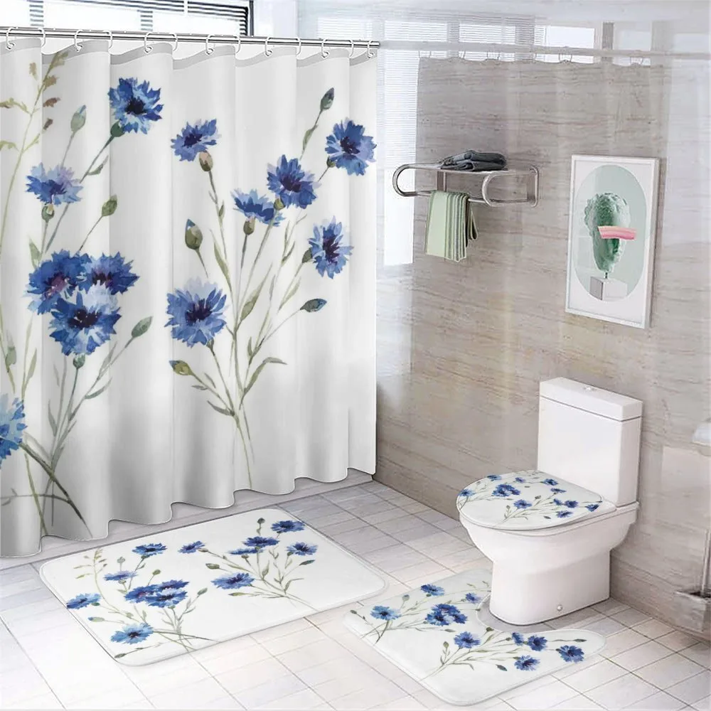 Carniation Flowers — 4-Piece Bathroom Set preview