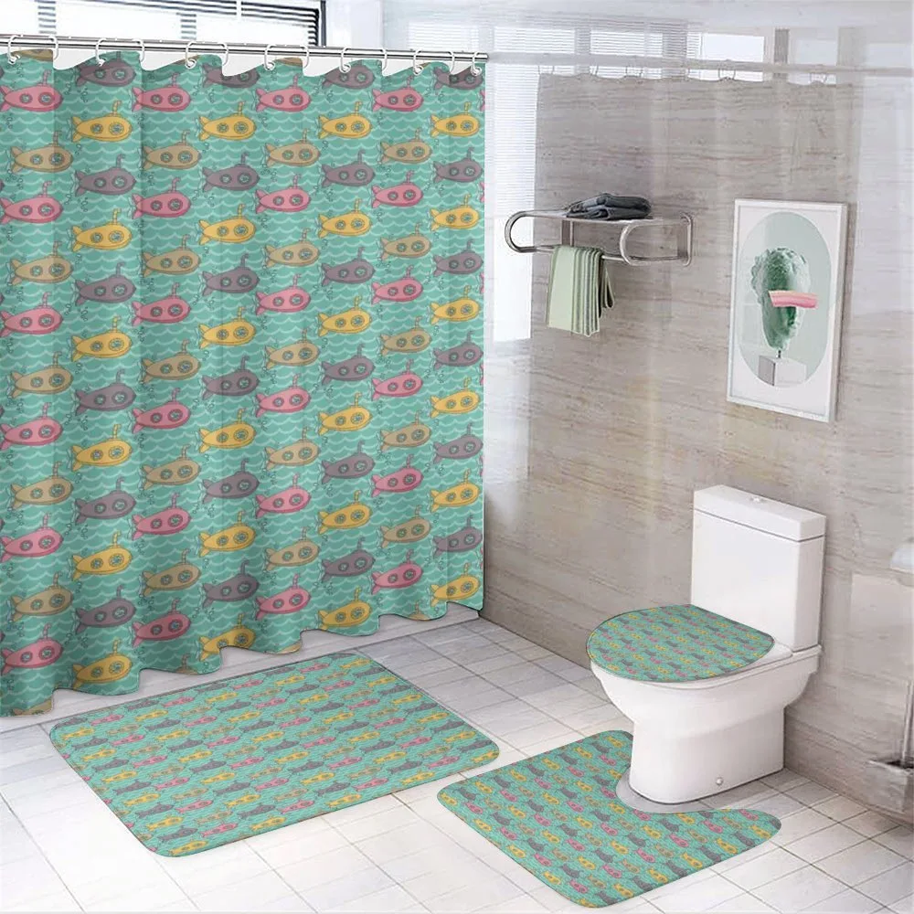 Kids Cartoon Nautical — 4-Piece Bathroom Set preview