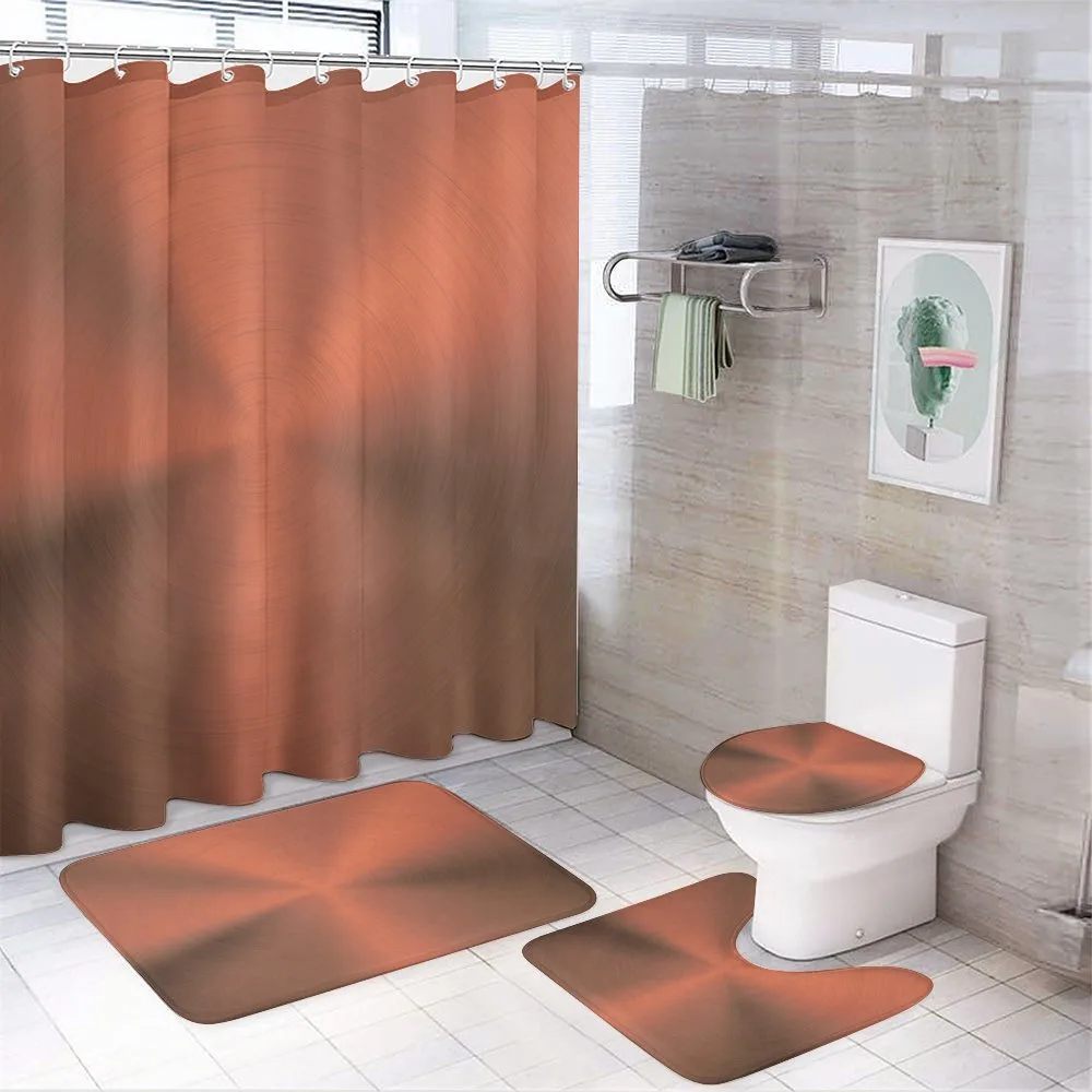 Modern Circle Op Art 4-Piece Bathroom Set product video