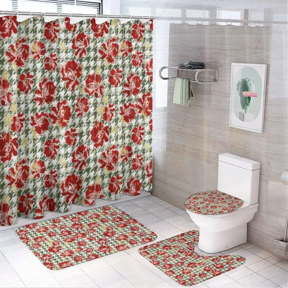 Scottish Houndstooth — 4-Piece Bathroom Set preview