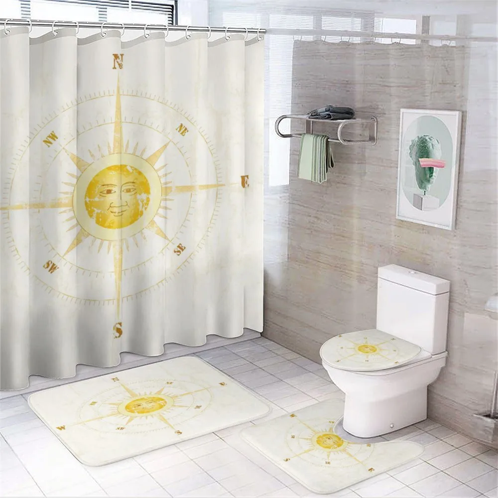 Vintage Sailing Device — 4-Piece Bathroom Set preview