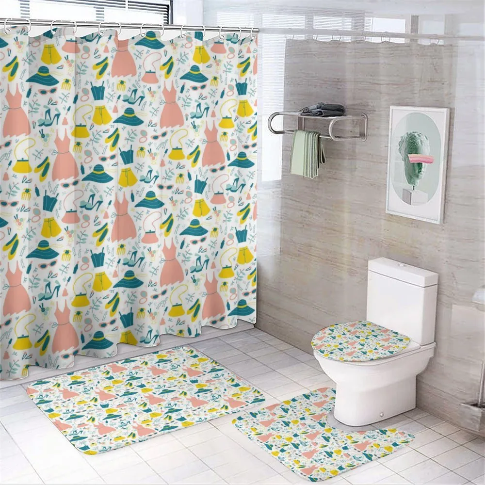 Women Clothes 4-Piece Bathroom Set product video