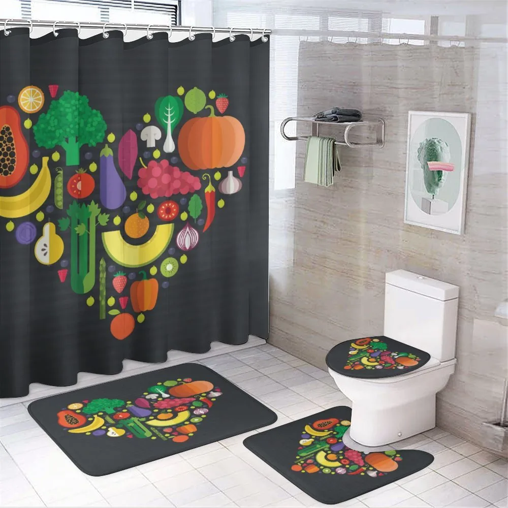 Healthy Eating Natural Heart — 4-Piece Bathroom Set preview