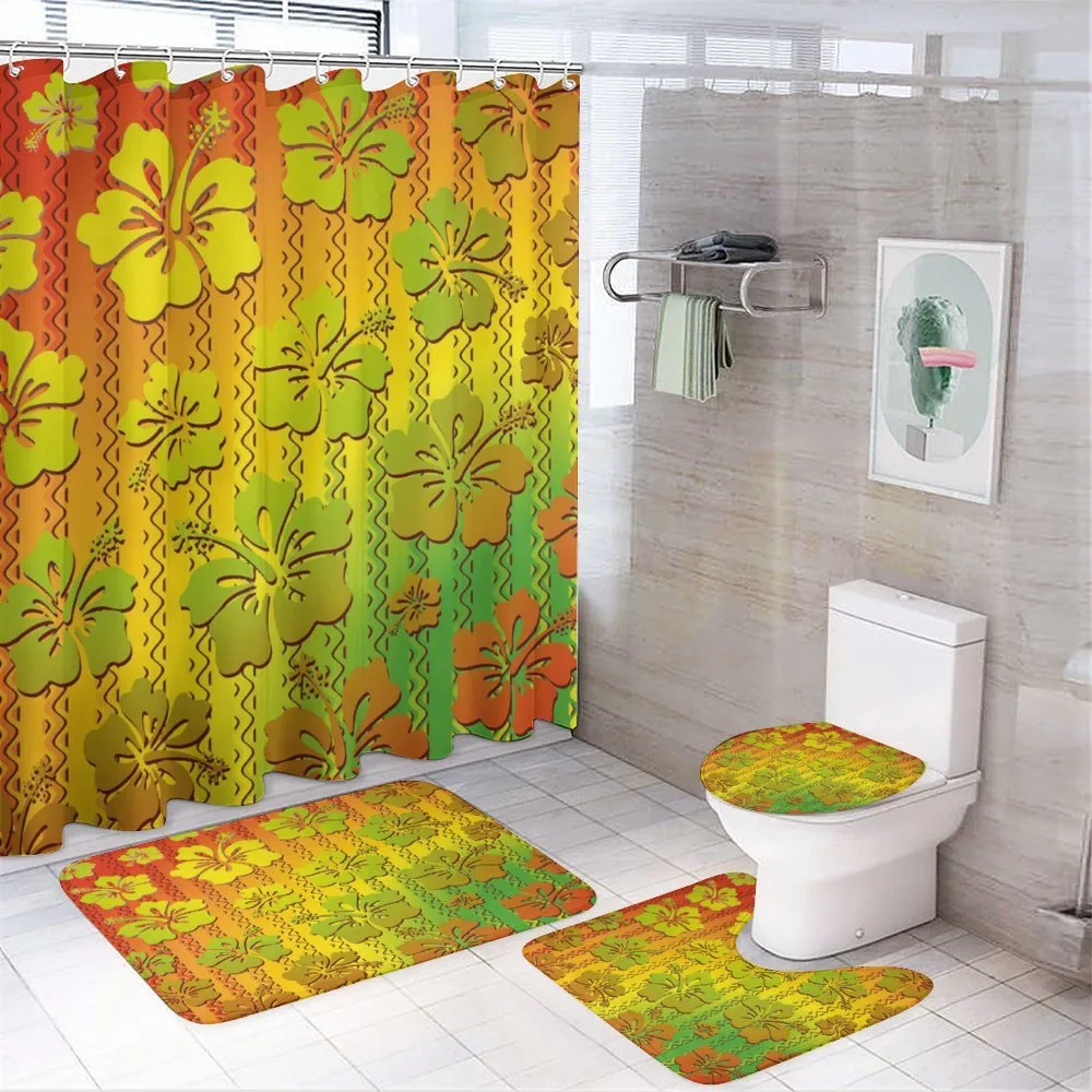Jamaican Island Flower — 4-Piece Bathroom Set preview