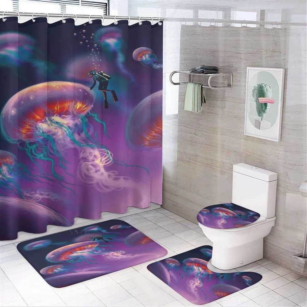 Jellyfish — 4-Piece Bathroom Set preview