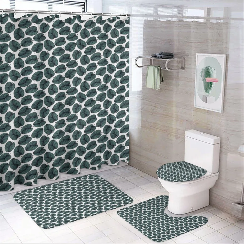 Modern Art Tropical Foliage — 4-Piece Bathroom Set preview