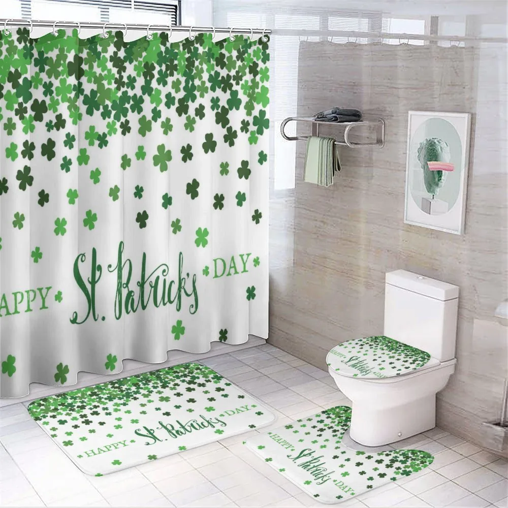 St Patrick's Day Shamrock — 4-Piece Bathroom Set preview