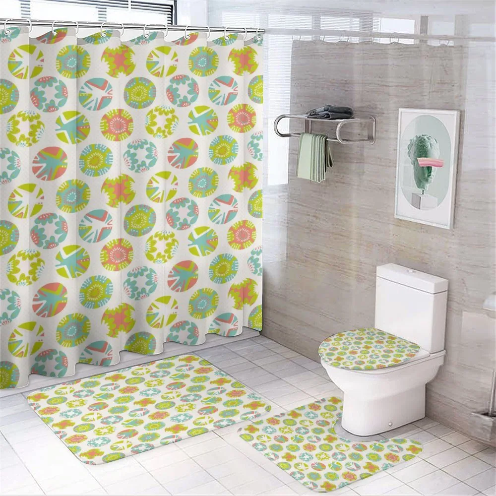 Tender Colorful Rounds Dot — 4-Piece Bathroom Set preview