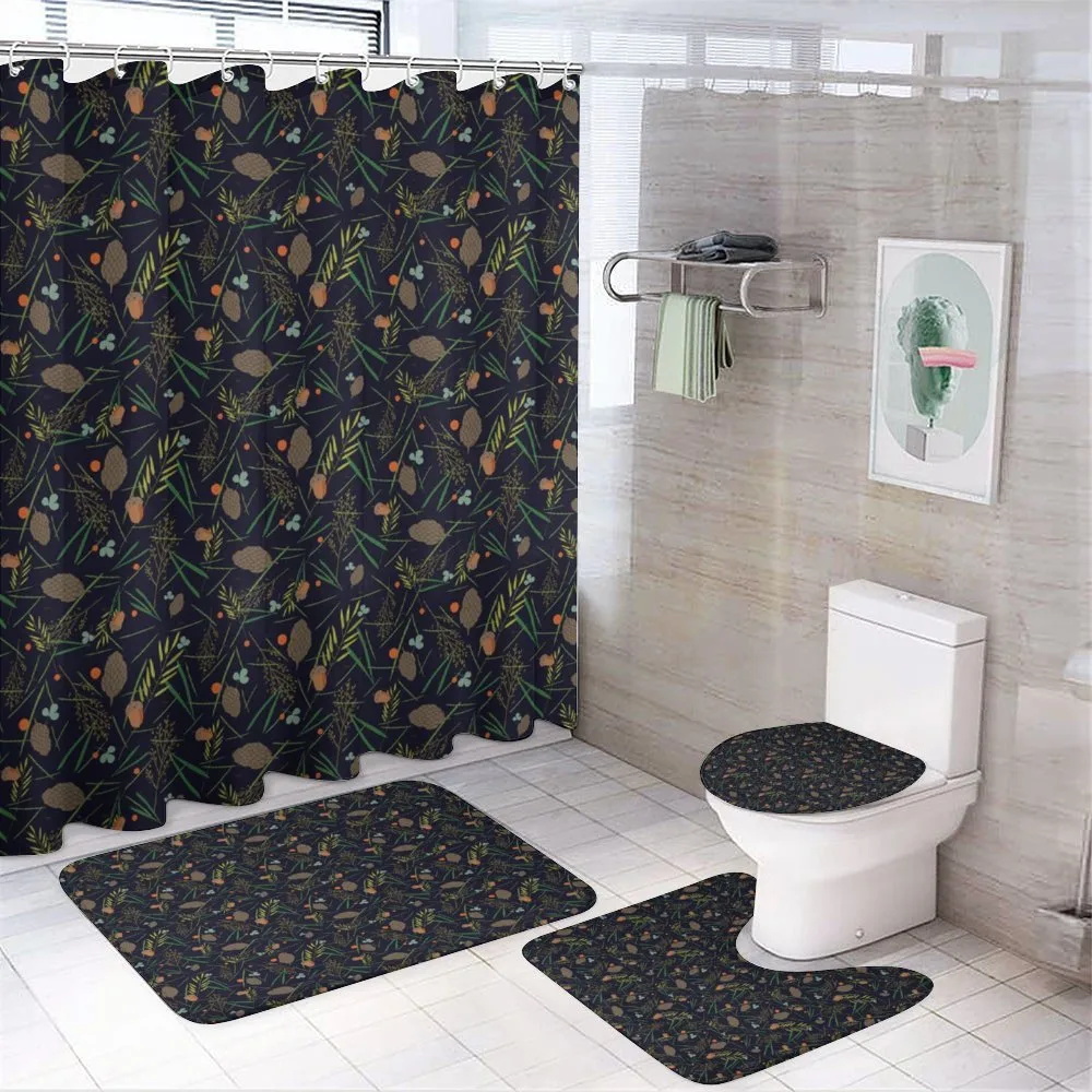Botanical Forest Fir Leaf — 4-Piece Bathroom Set preview