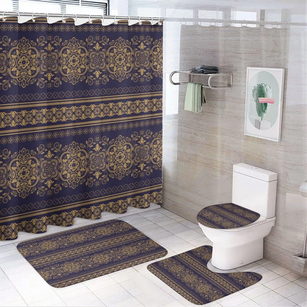 Damask Border — 4-Piece Bathroom Set preview