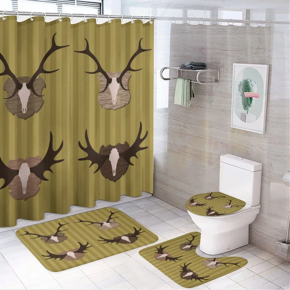 Deer Mous Horns Trophy — 4-Piece Bathroom Set preview