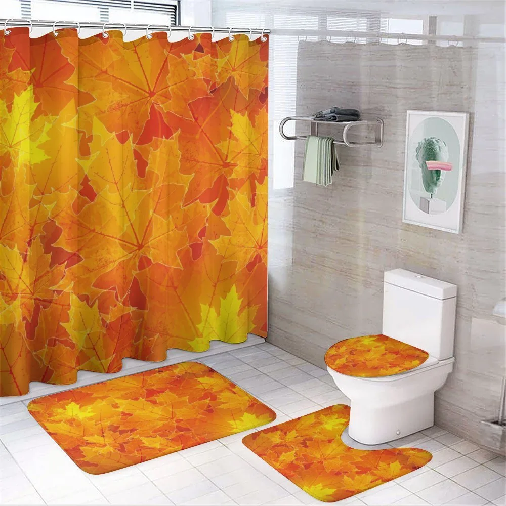Maple Botany Foliage Leaf — 4-Piece Bathroom Set preview