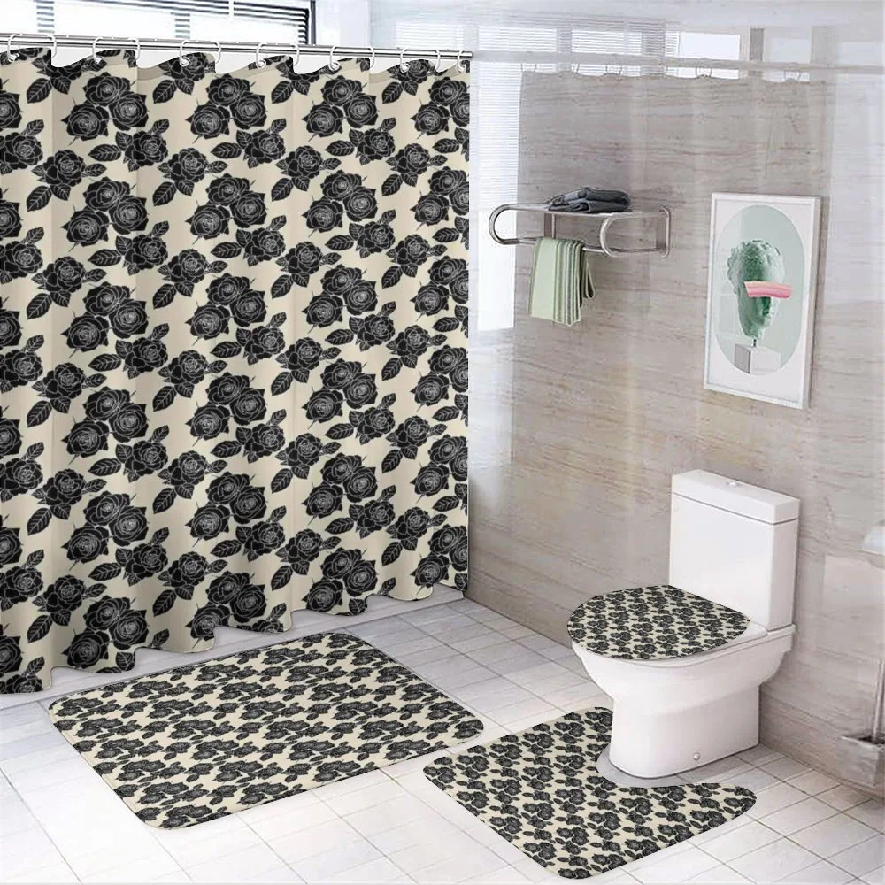 Modern Romantic Blooms — 4-Piece Bathroom Set preview