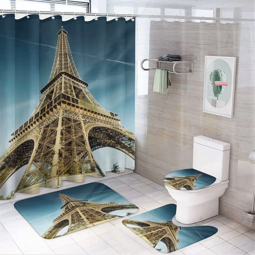 Paris Park Skyline — 4-Piece Bathroom Set preview