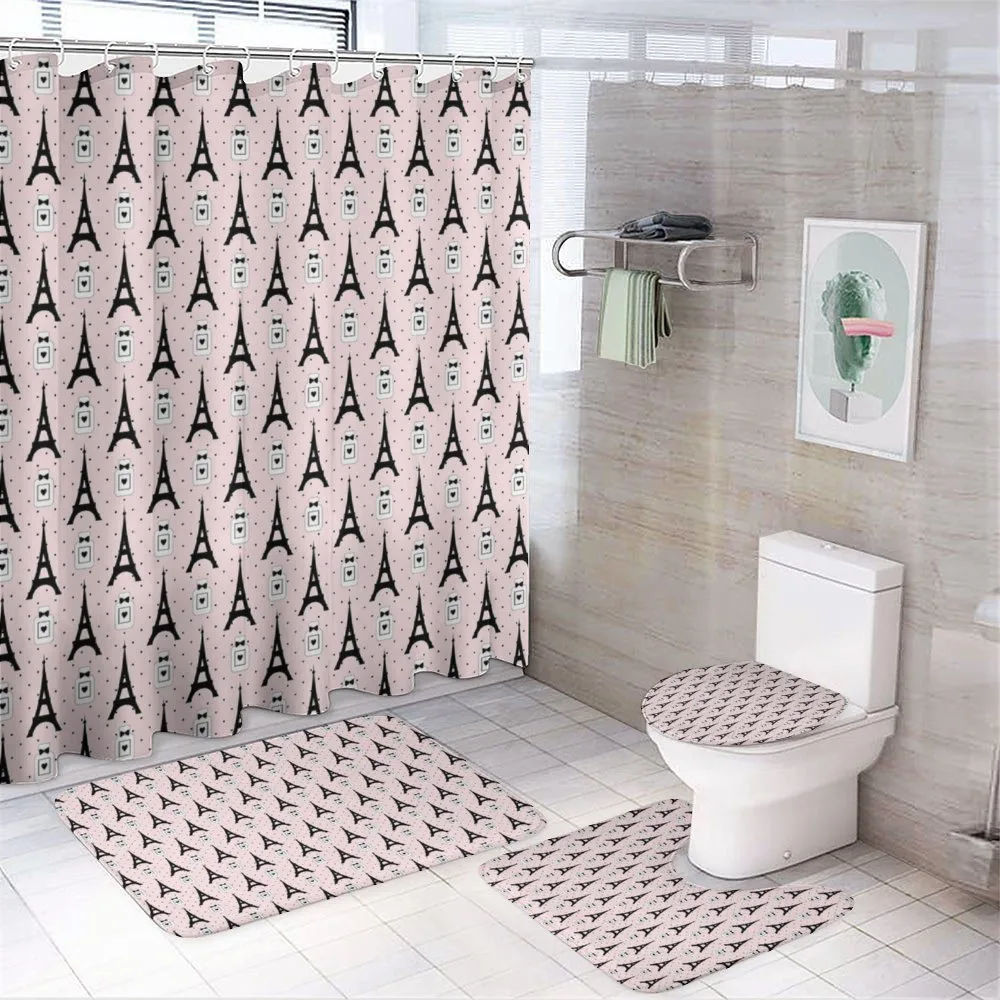 Perfume Bottles Romantic — 4-Piece Bathroom Set preview