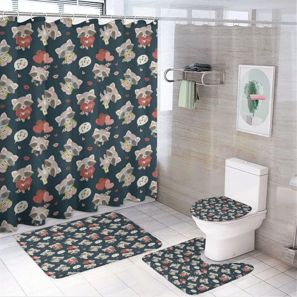 Raccoon I Love You — 4-Piece Bathroom Set preview