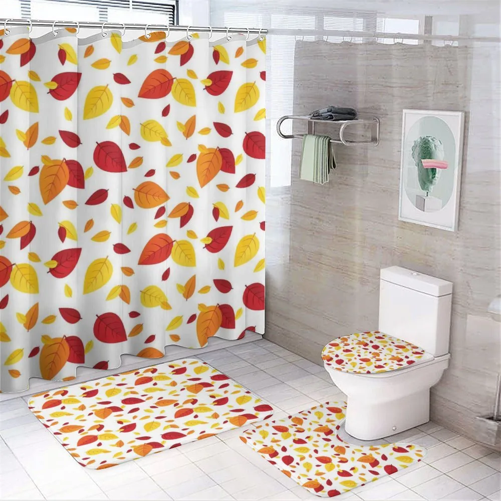 Seasonal Fall Leaves — 4-Piece Bathroom Set preview