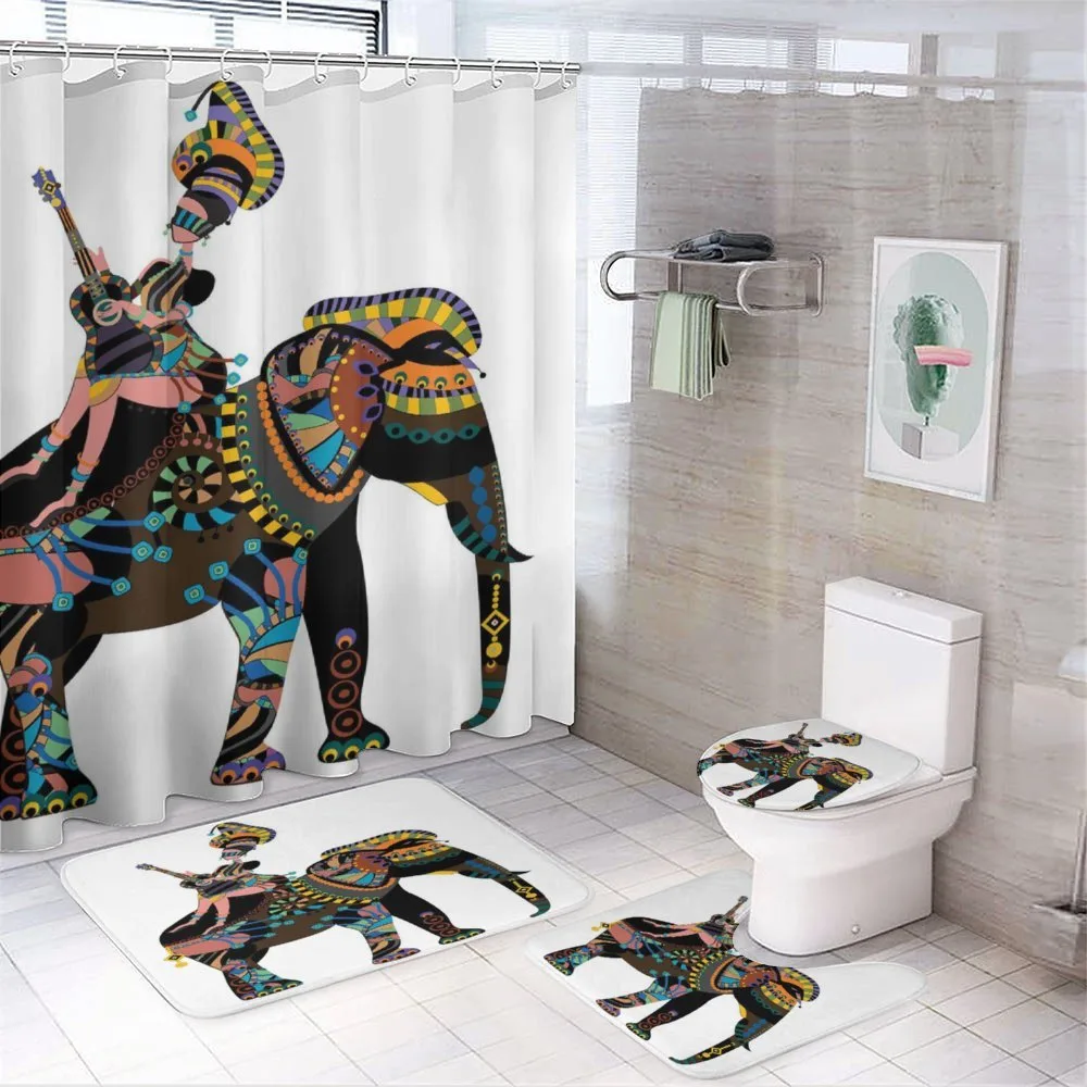 Woman on Mammal — 4-Piece Bathroom Set preview