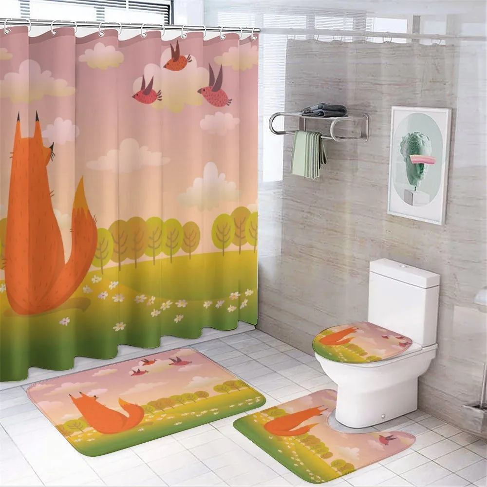 Animal Fox Wildlife — 4-Piece Bathroom Set preview