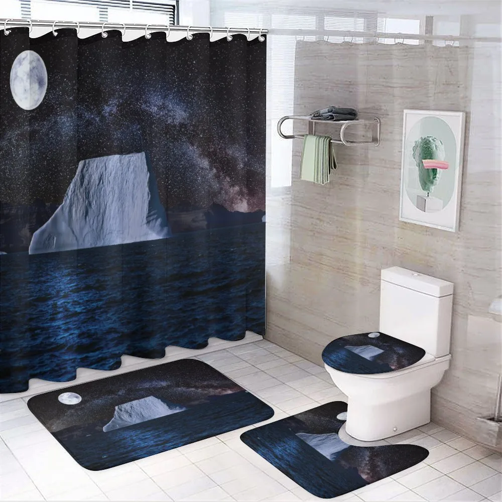 Iceberg Reflection Sky — 4-Piece Bathroom Set preview