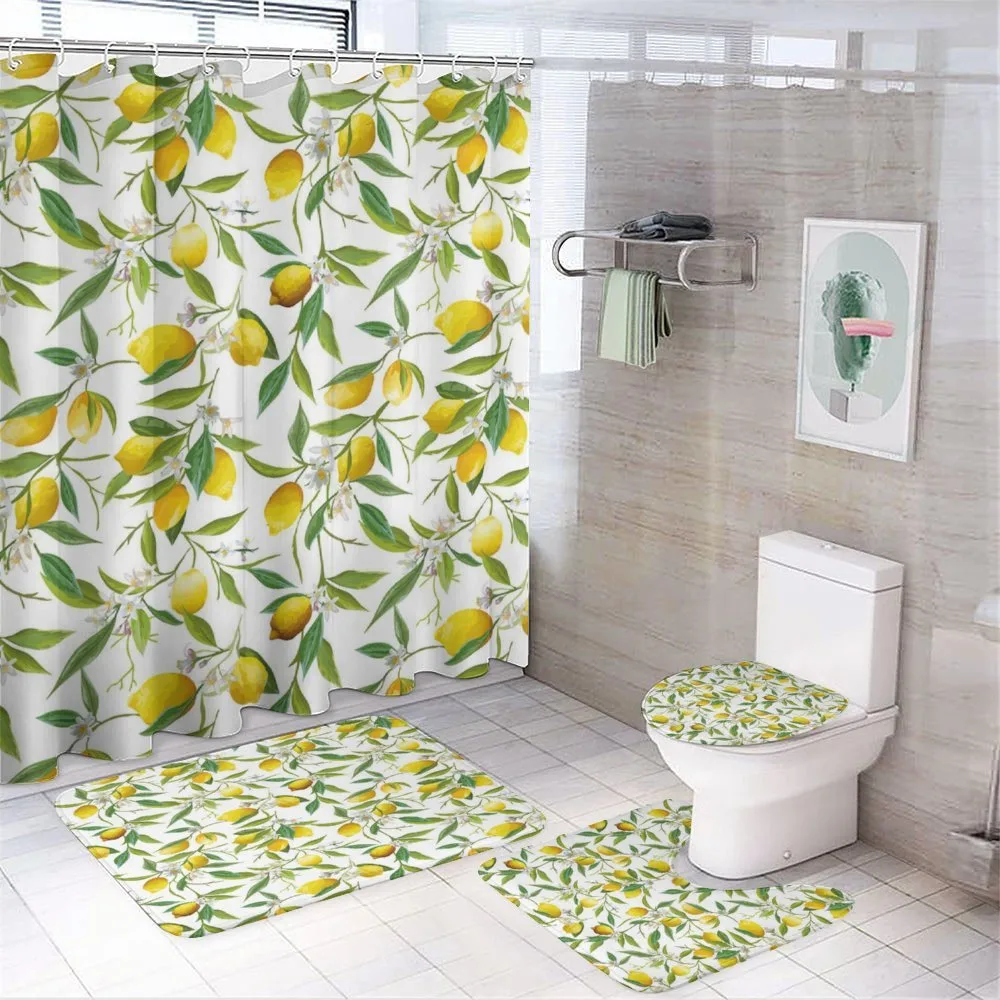 Lemon Woody Romantic — 4-Piece Bathroom Set preview