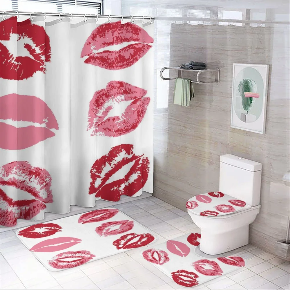 Faded Looking Kissess Worn — 4-Piece Bathroom Set preview