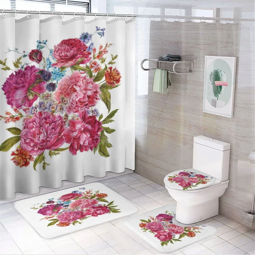 Gentle Summer Flora — 4-Piece Bathroom Set preview