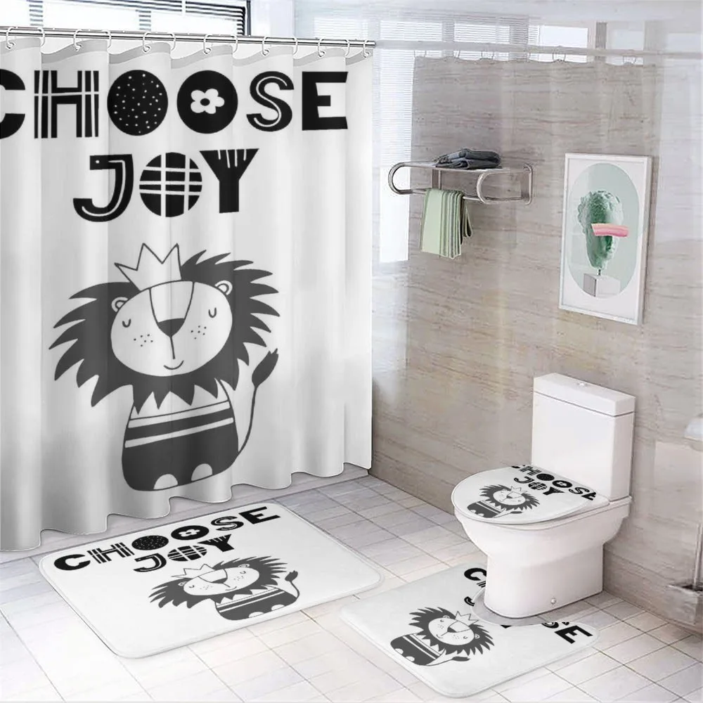 King of the Jungle Words — 4-Piece Bathroom Set preview