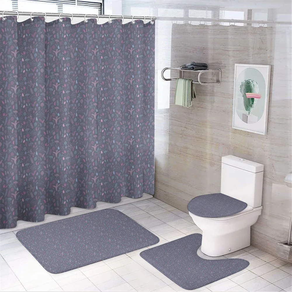 Modern Botany in Tones — 4-Piece Bathroom Set preview