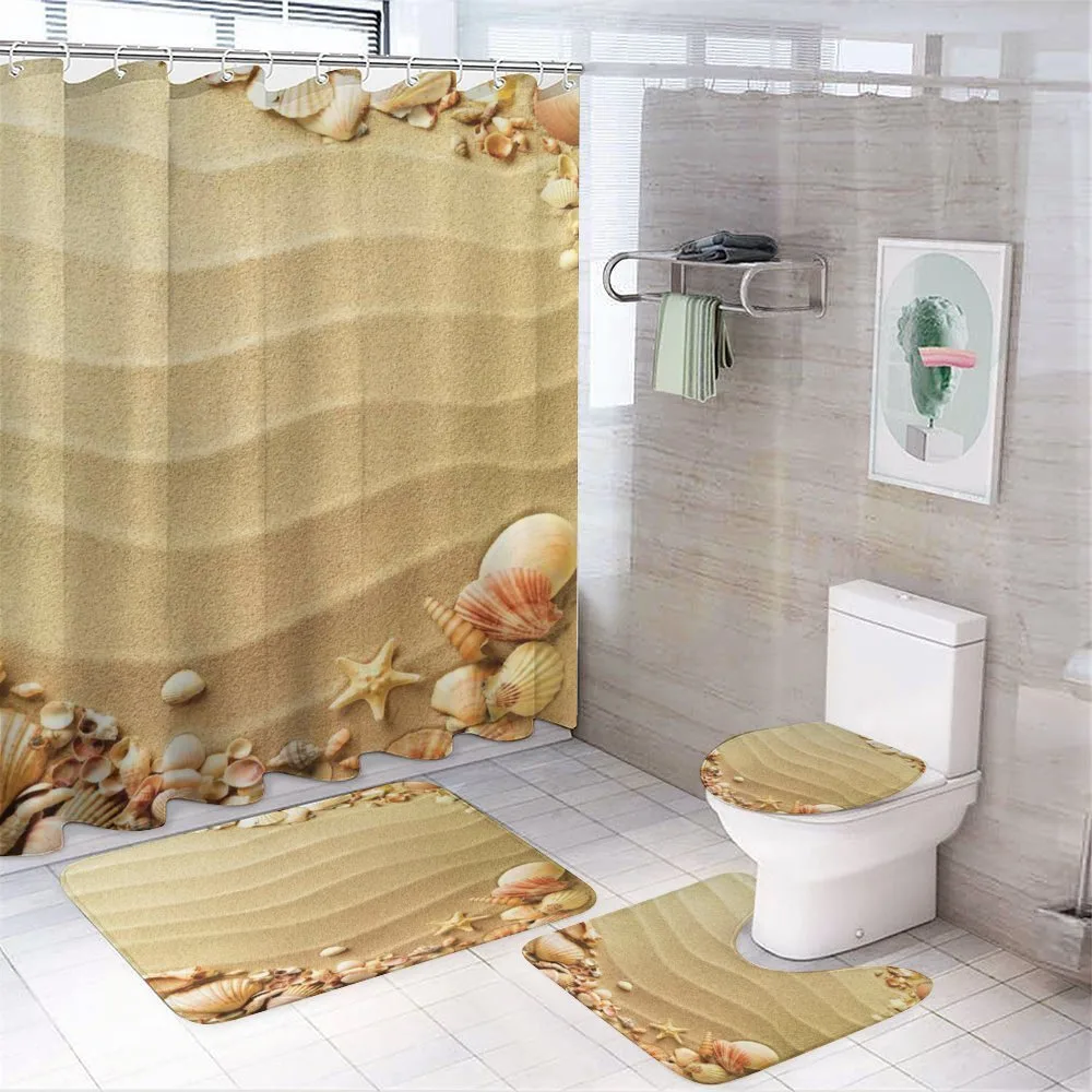 Sand with Sea Shells — 4-Piece Bathroom Set preview