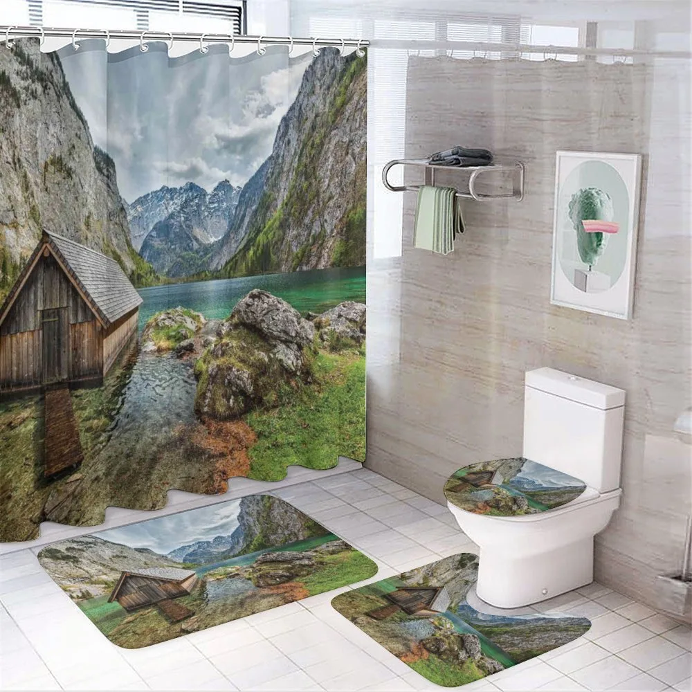 Alpine Mountains View — 4-Piece Bathroom Set preview
