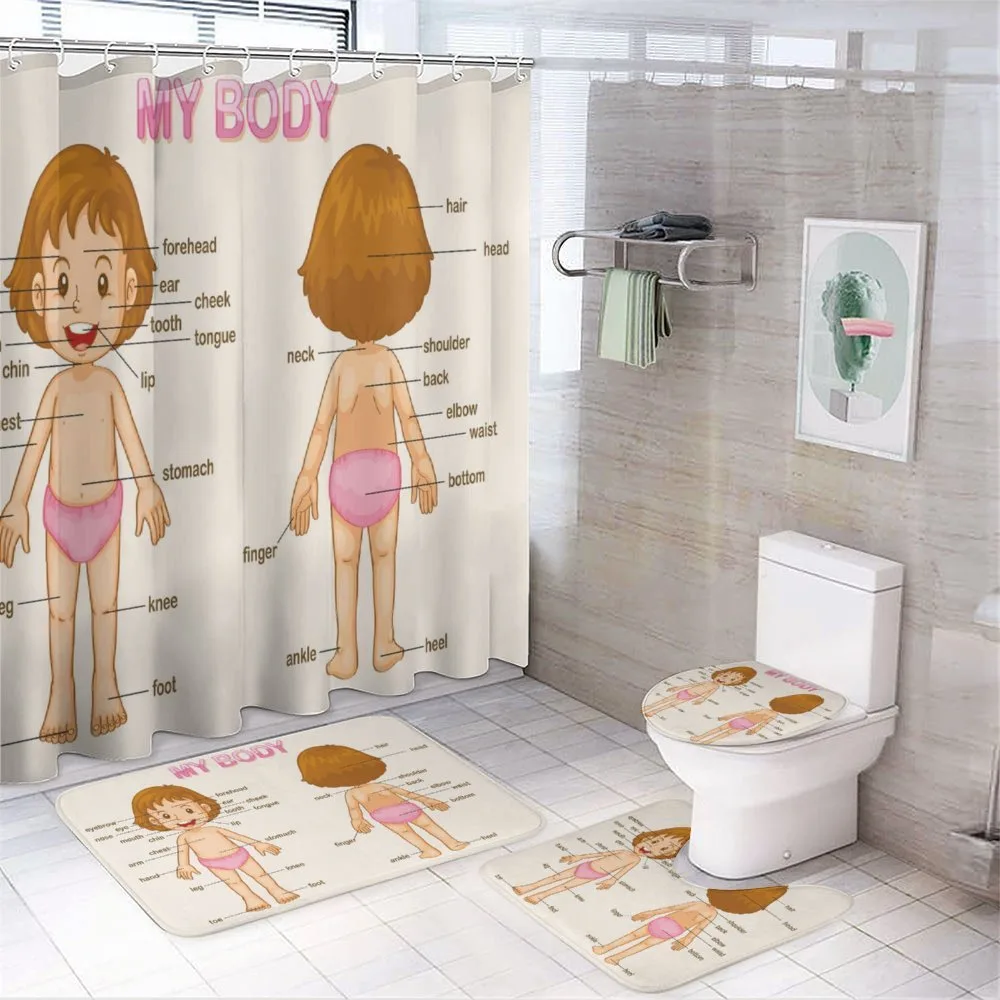 Cartoon Children — 4-Piece Bathroom Set preview