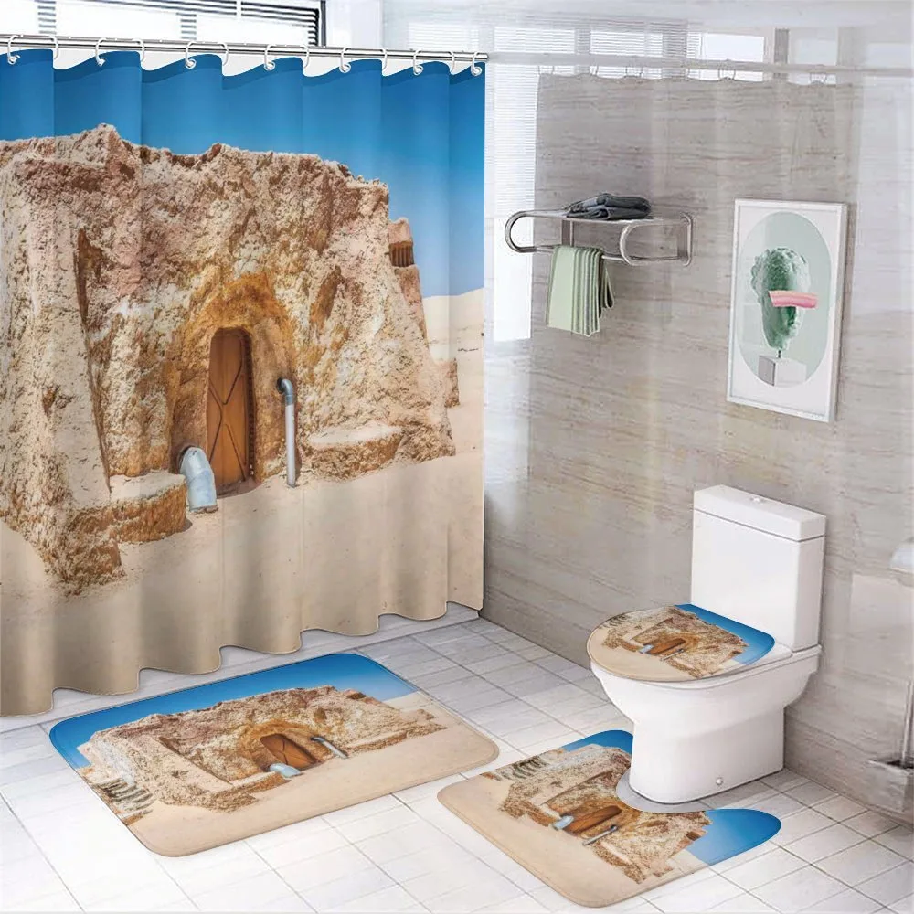 Empty Tunisia Film Set — 4-Piece Bathroom Set preview