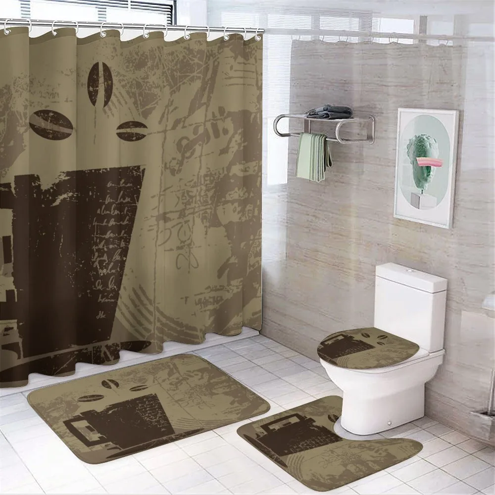 Grunge Java Breakfast — 4-Piece Bathroom Set preview