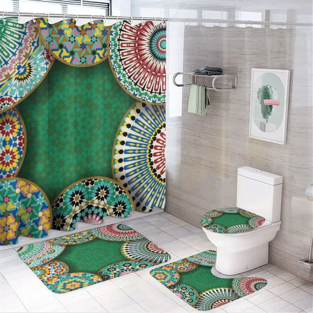 Oriental Hippie Motif — 4-Piece Bathroom Set preview