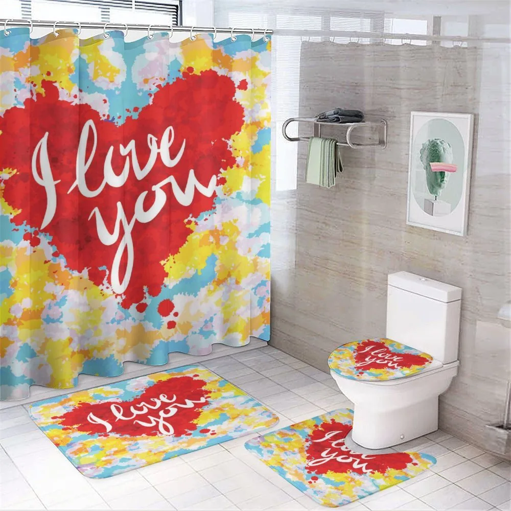 Brushstroke Message — 4-Piece Bathroom Set preview