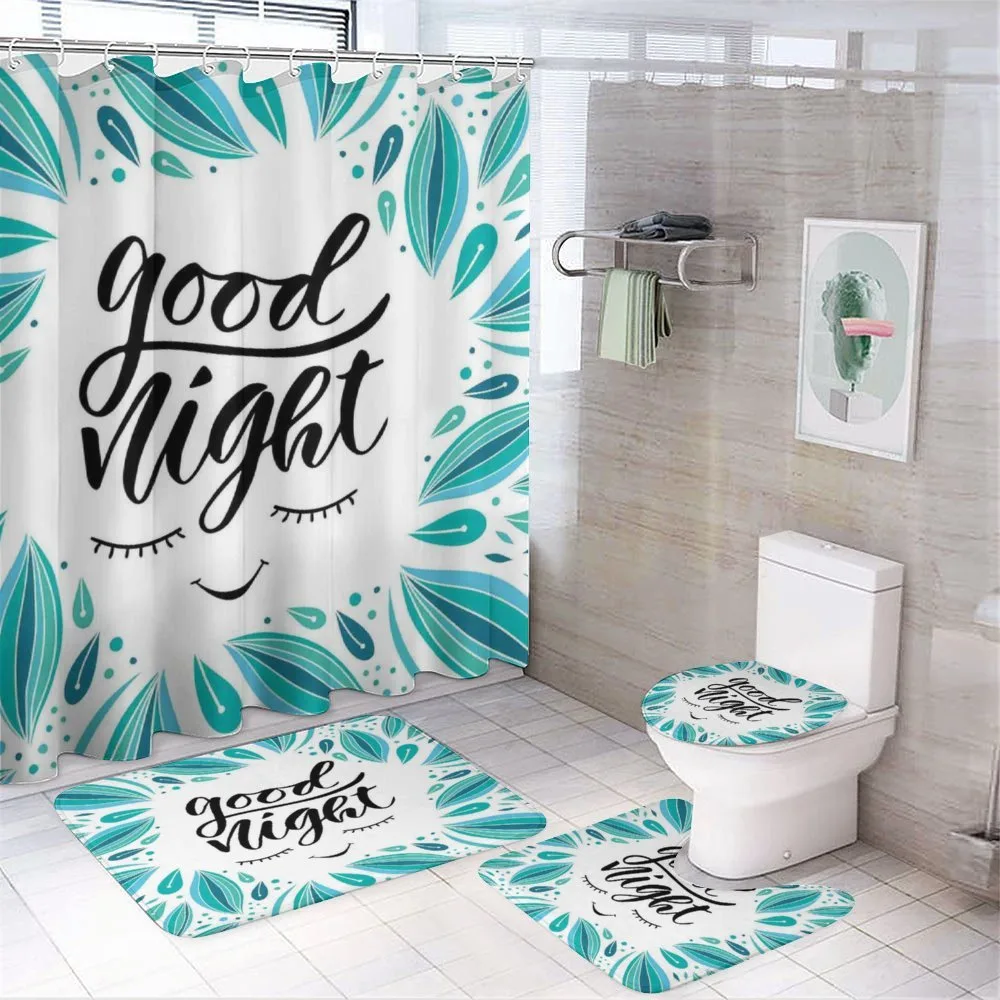 Doodled Night Wishes — 4-Piece Bathroom Set preview