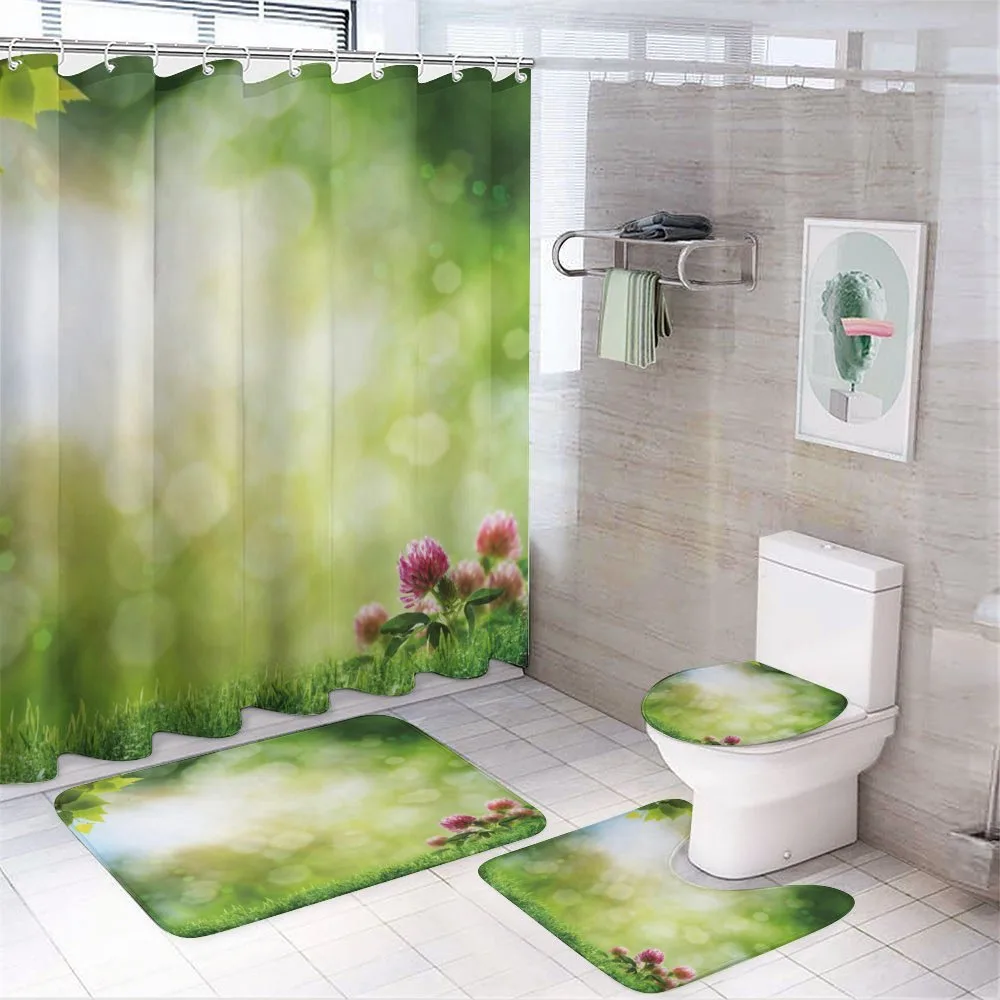 Fresh Spring Blossoms — 4-Piece Bathroom Set preview