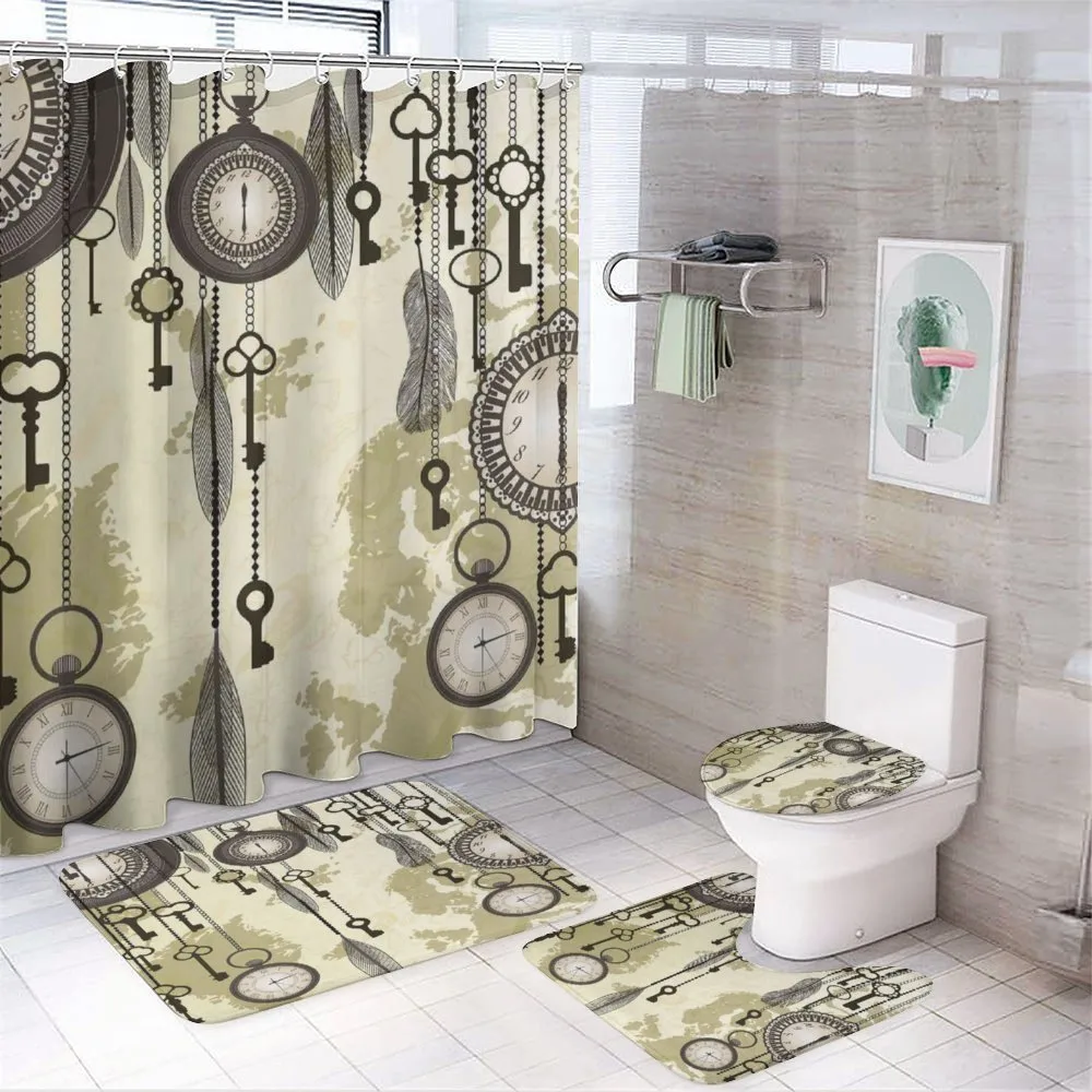 Green Old 20s Design — 4-Piece Bathroom Set preview