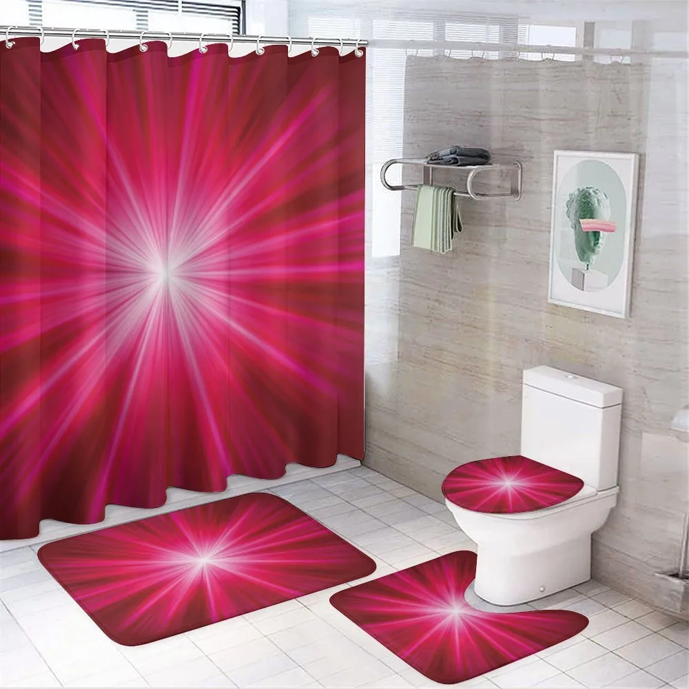 Vivid Burst Futuristic — 4-Piece Bathroom Set preview