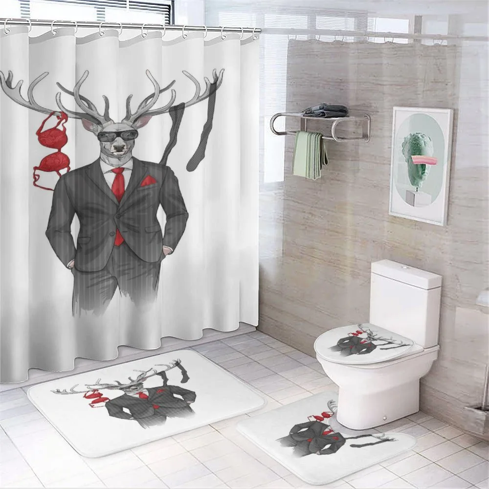 Womanizer Deer in Suit Art — 4-Piece Bathroom Set preview